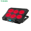 Speed Display 6 Fan Adjustable USB Laptop Cooling Stand
