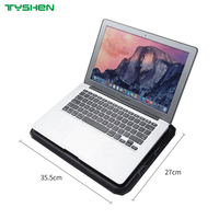 Fixed Height Dual Fan Laptop Cooling Pad