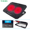 Fixed Speed 14CM 2 Fan RGB USB Laptop Cooling Stand