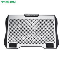 5-Fan Adjustable Laptop Cooling Fan with Phone Holder & Dual USB