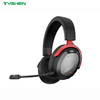HiFi Bass RGB Wireless Gaming Headset 2.4G Bluetooth Wired Detachable Microphone OEM