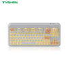 Wireless Keyboard with Bluetooth 2.4G Dual Mode and Backlit Aesthetic