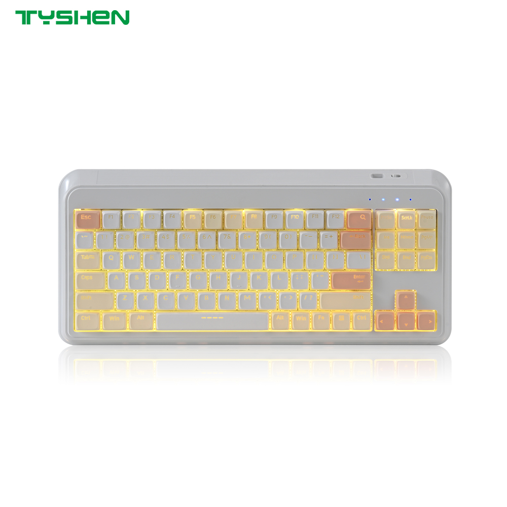 Wireless Keyboard with Bluetooth 2.4G Dual Mode and Backlit Aesthetic