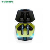 TWS Wireless Headset with Gaming Style Charging Case Bluetooth 6.0 Audio