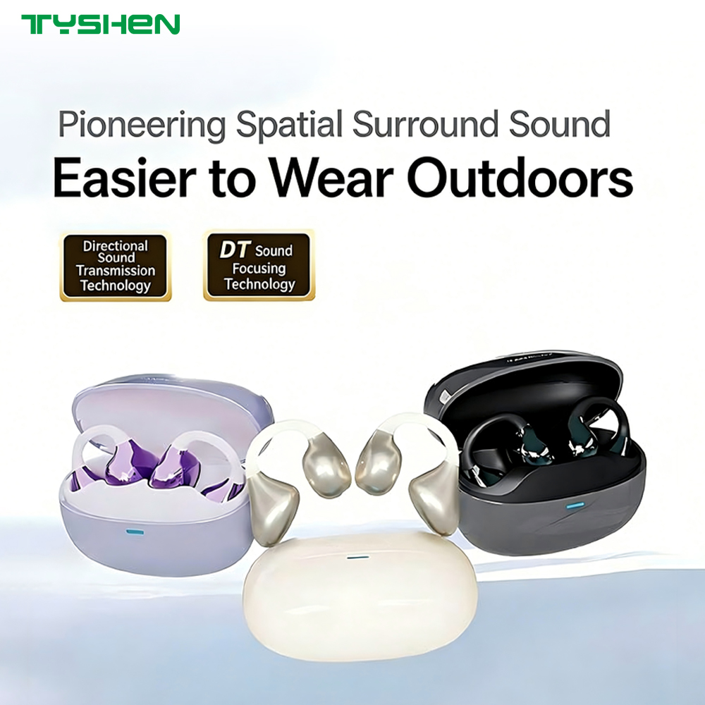 Open Ear Clip Headset with Ceramic Antenna Bluetooth 6.0 Stable Connection Wholesale