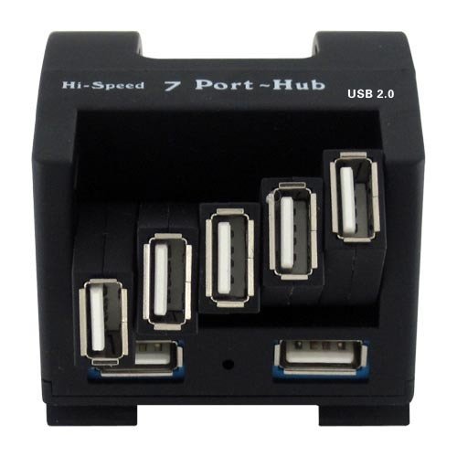 7 Ports USB Hub with Clip