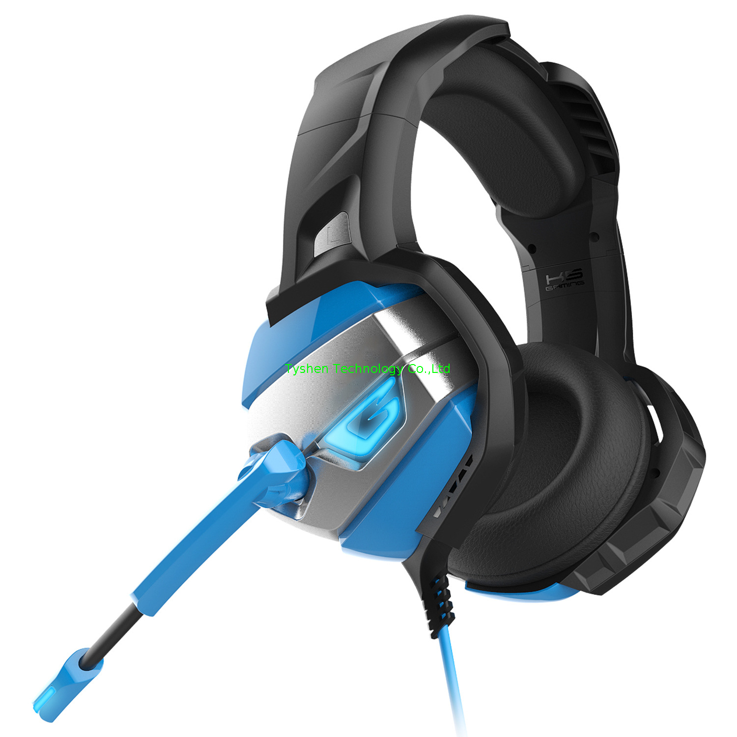 2021 New Model computer headset with USB and 3.5 Audio port ,RGB lighting 