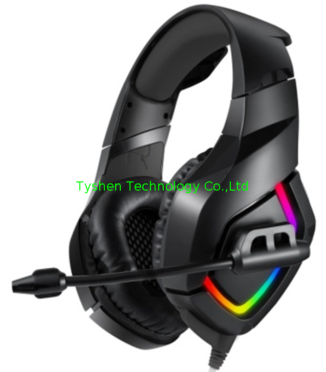 Noise Cancelling Computer Gaming Headset Phone USB Headset with Mic Adjustable RGB Gaming Headphone Laptop