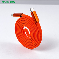100W Magnetic Braided Flat USB-C to USB-C Fast Charging Cable for Laptop/Phone