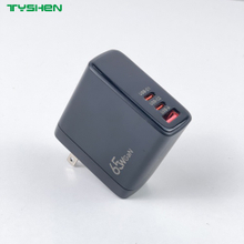 TFT Display 65W GaN Charger with Folding US/EU/KR/IN Standard