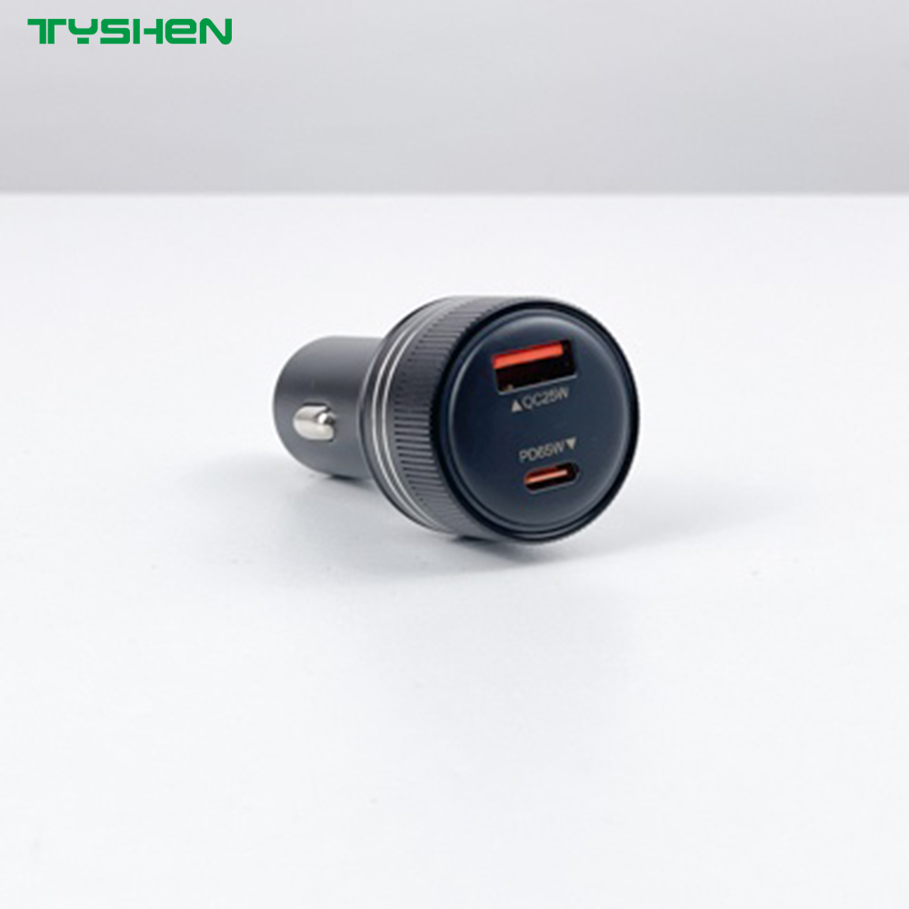 90W Aluminum Alloy Car Charger with Buck-Boost Technology