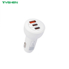 70W 2C1A Aluminum Fast Car Charger PD/PP.S Triple Port USB-C Car Adapter