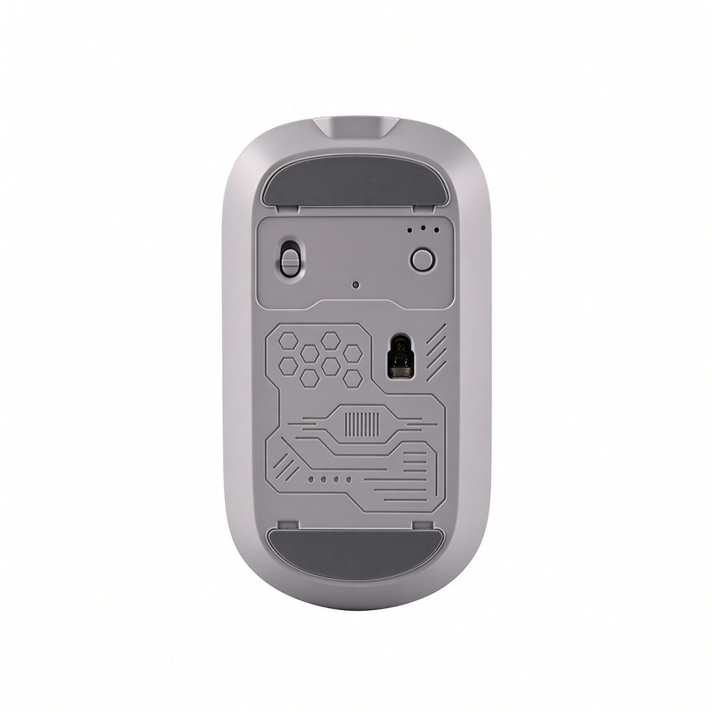 Transparent Wireless Rechargeable Mouse with Magnetic Cover