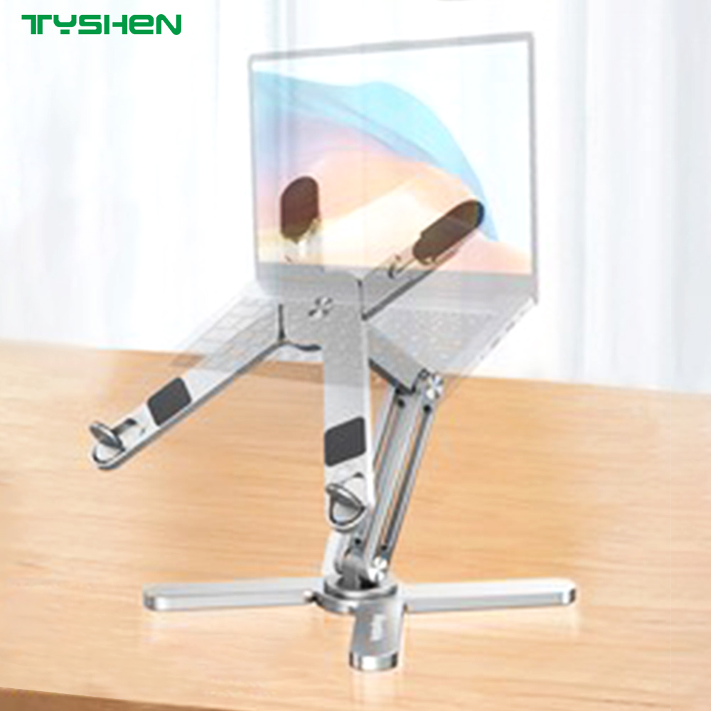 360° Rotating Aluminum Laptop Stand with Adjustable Height
