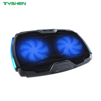 Gaming Laptop Cooling Pad with RGB Lights and 2 Fan System