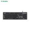 China Manufacturer 104/105 Keys USB Wired Full Size Membrane Keyboard for Office