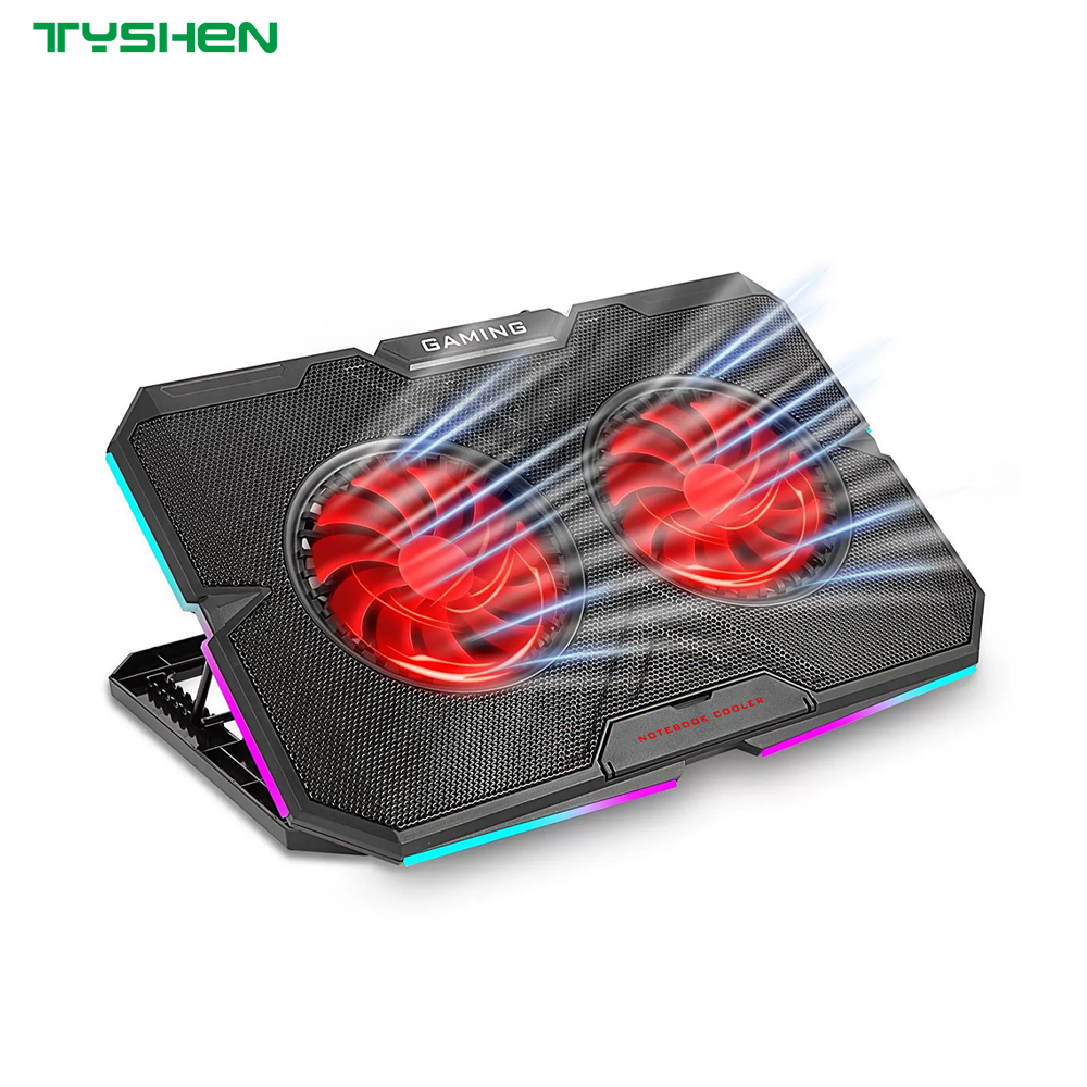 RGB Gaming Laptop Cooler with RGB Lights and Dual USB Ports