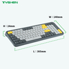OEM Tri-Mode Wireless 99 Keys Office Keyboard with Bluetooth and USB