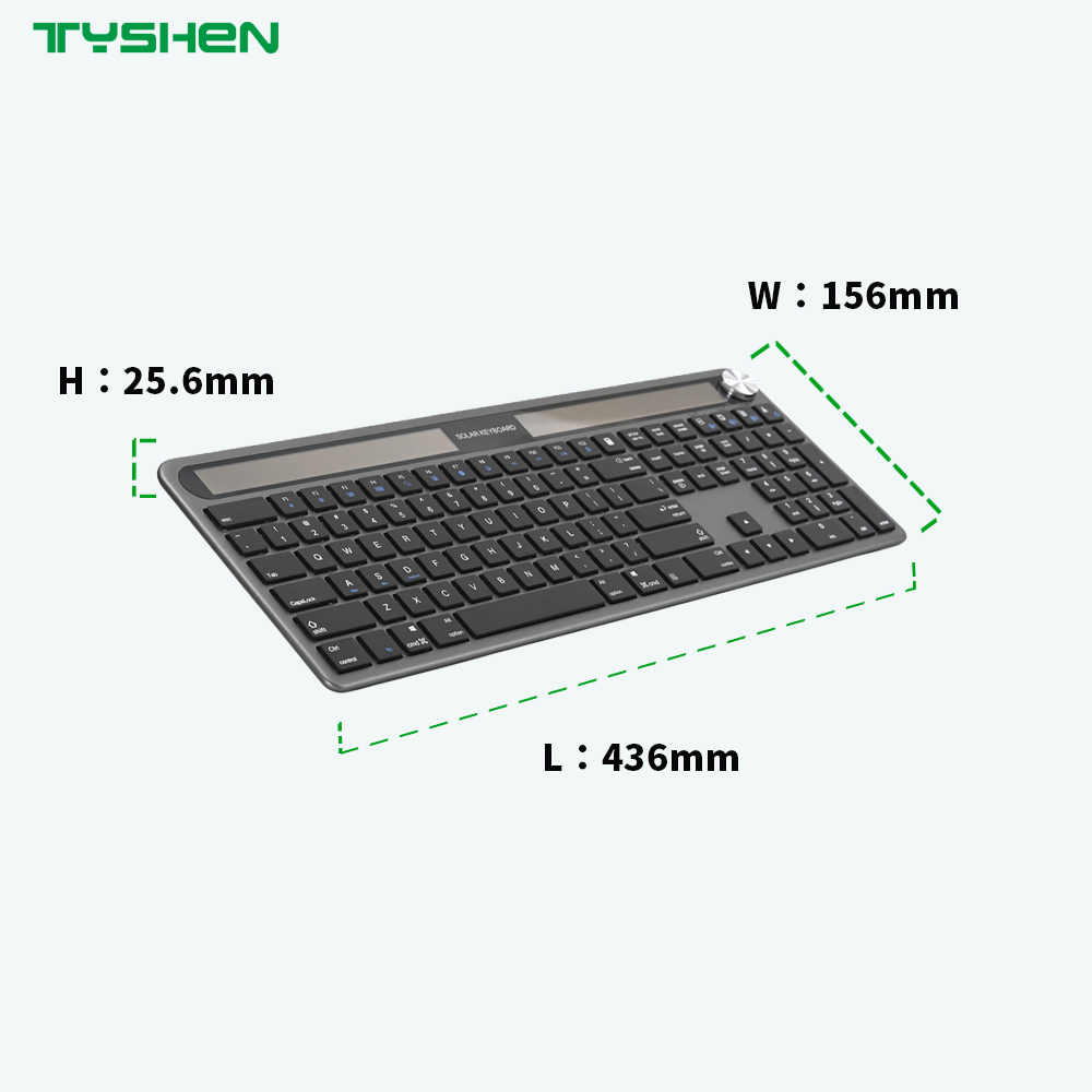Wireless 110 Keys Office Keyboard OEM Supplier Bluetooth 2.4G Knob Control Rechargeable