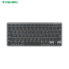 Dual Mode Round Keycaps Wireless Keyboard Bluetooth 2.4G with Stand Slim