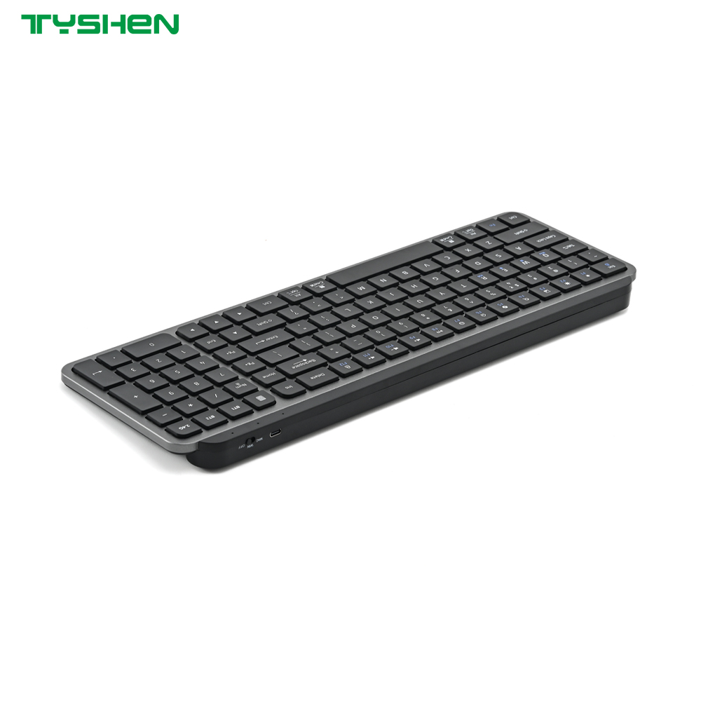 Full Size Dual Mode Wireless Keyboard 2.4G Bluetooth OEM Office Use