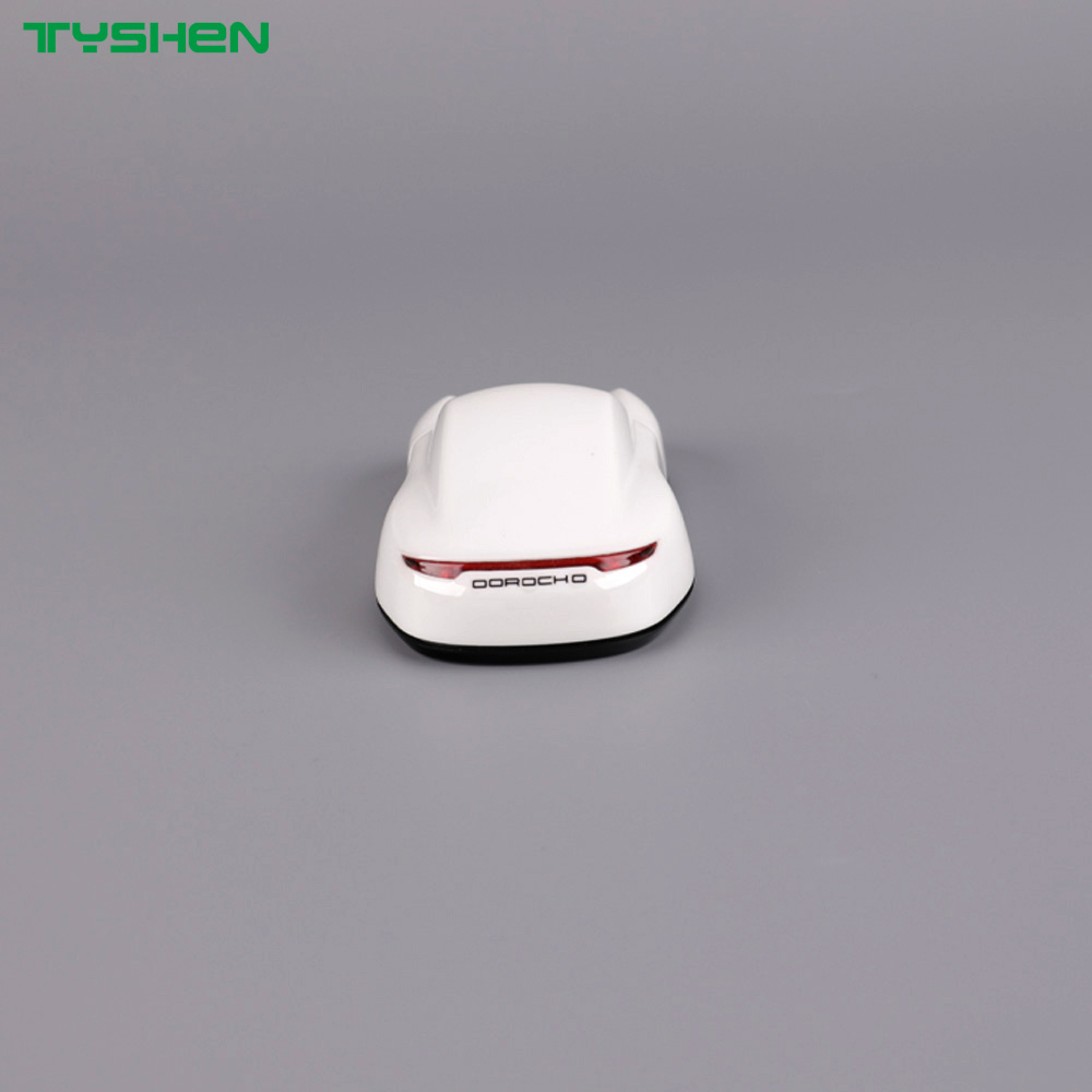 2.4G Wireless Car Shape Mouse Silent USB Optical Mouse White Minimalist Design