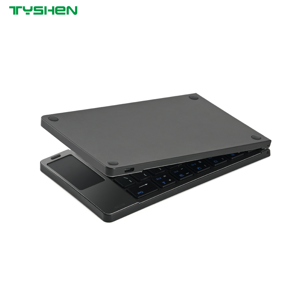 Wholesale Foldable Bluetooth Keyboard with Touchpad Auto Sleep Portable