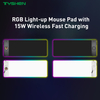 15W Wireless Charging RGB Gaming Mouse Pad with Touch Control