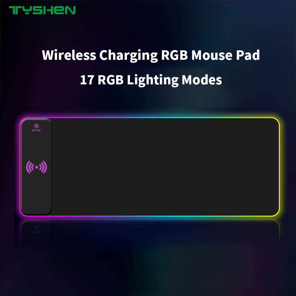 15W Fast Wireless Charging RGB Gaming Mouse Pad with Custom Logo