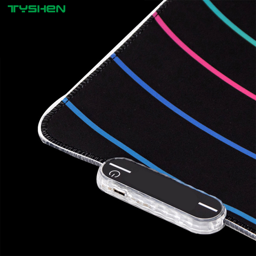 Waterproof RGB Gaming Mouse Pad with 19 Lighting Modes and Custom Logo