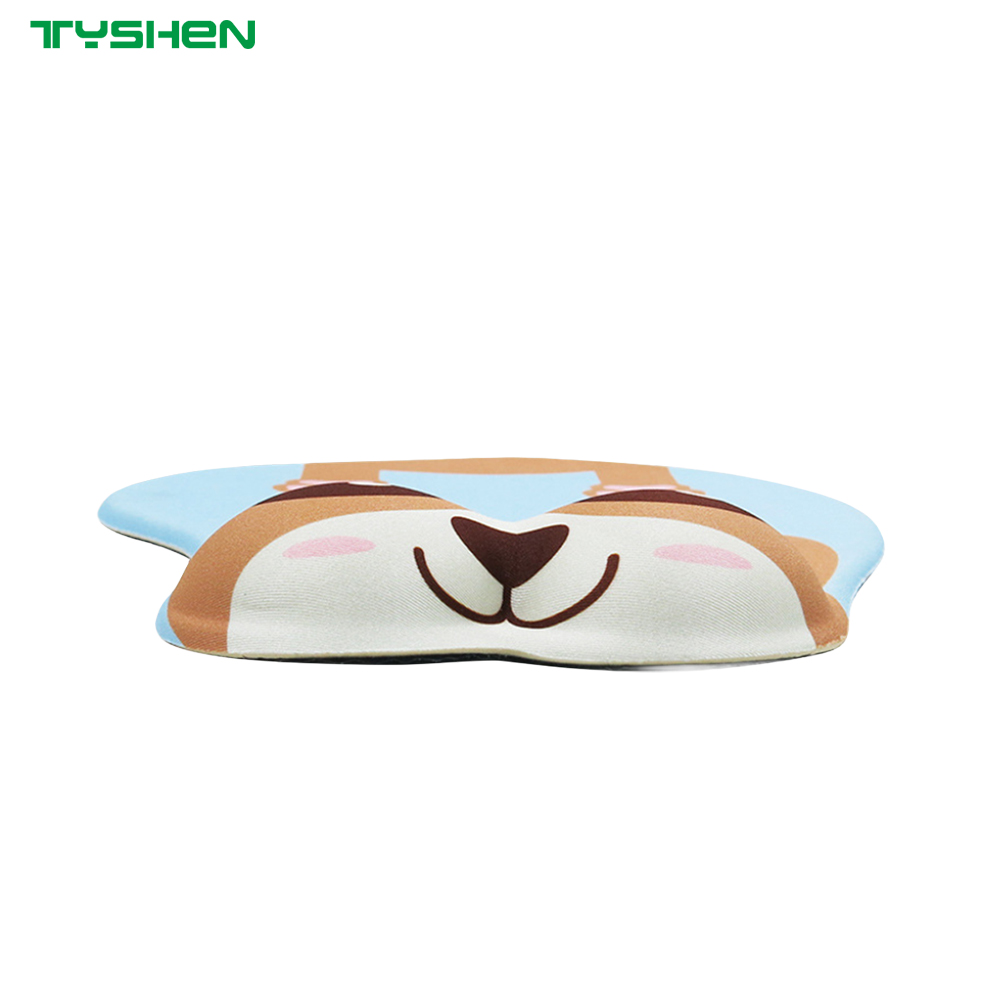 3D Cartoon Silicone Gel Wrist Rest Mouse Pad Lycra Anti-Slip PU Base