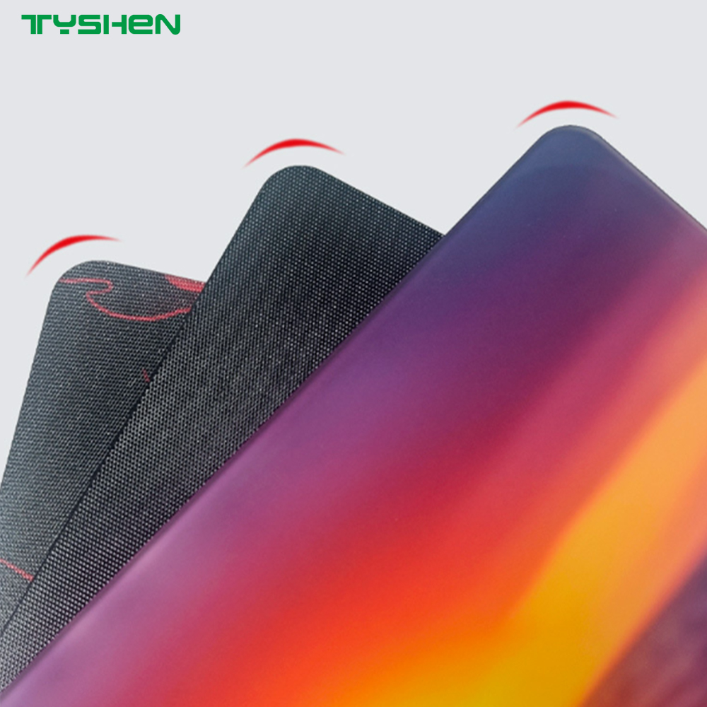 Frosted Round-Edge Glass Gaming Mouse Pad 360×300×3.2MM with Anti-Slip Base