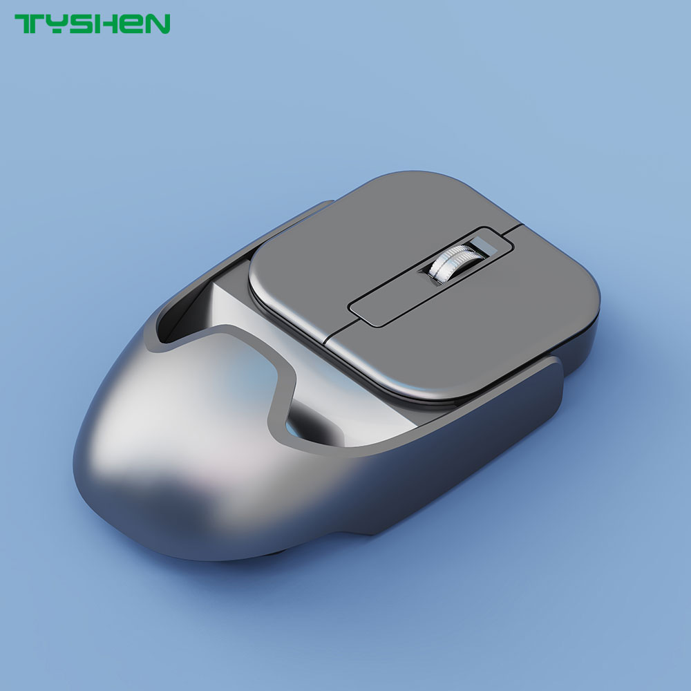 Magnetic 2.4G & Bluetooth Dual-Mode Wireless Computer Mouse 4 Keys Adjustable DPI