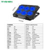 Speed Control 6 Fan Adjustable USB Laptop Cooling Stand