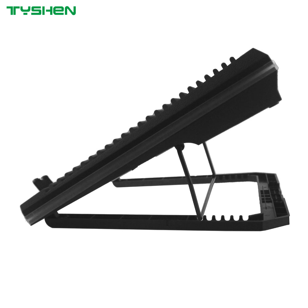 Adjustable 3-Fan Laptop Cooling Pad with Phone Holder