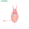 OEM 40mm Wired Gaming Headset RGB Light Noise Cancelling Microphone