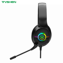 HiFi Stereo Bass RGB Gaming Wired Headset Noise Cancelling Microphone OEM
