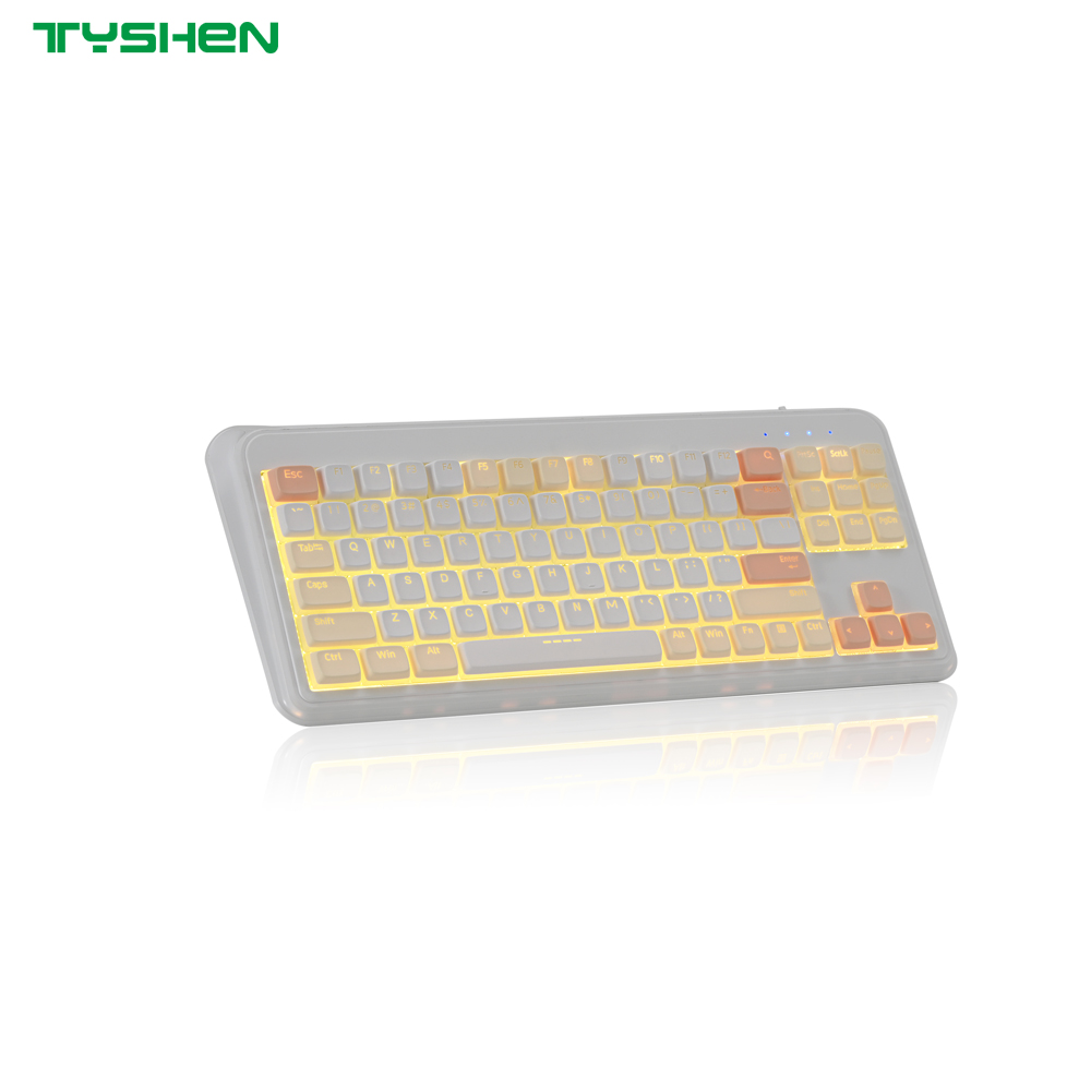 Wireless Keyboard with Bluetooth 2.4G Dual Mode and Backlit Aesthetic